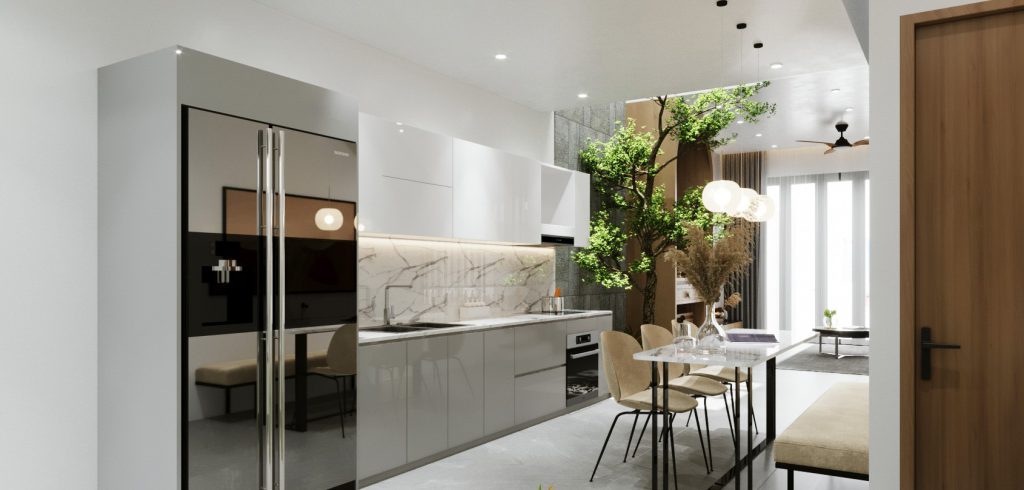 Bước 2 thiết kế giếng trời đẹp